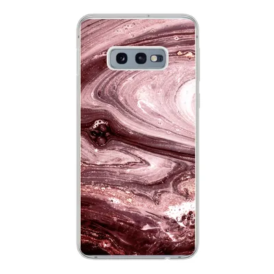Produktbild von MuchoWow® Handyhülle Schutzhülle Hülle für Samsung Galaxy S10e Marmor - Gold - Rosa Silikon Softcase Handy Hülle - Handy
