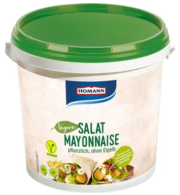 Produktbild von Homann Vegane Salatmayonnaise cremig mild auf Rapsölbasis 10000g