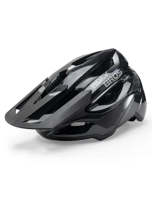 Produktbild von ROCKBROS Fahrradhelm Atmungsaktiv MTB Helm mit Verstellbarem Schirm mit Magnetverschluss Ultraleichter für Downhill Schwarz