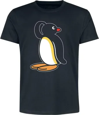 Produktbild von Pingu T-Shirt Herren Retro - Hmmmhh? schwarz L