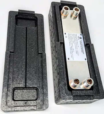 Produktbild von Edelstahl-Wärmetauscher mit Isolierung, 20 Platten