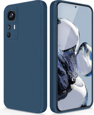 Produktbild von Silikon Hülle für Xiaomi 12T/12T Pro/Redmi K50 Ultra Flüssigsilikon Dünn Gel Gummi Matt Kratzfeste Schutzhülle Blau