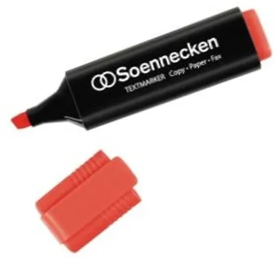 Produktbild von Soennecken Textmarker 3398 2-5mm Keilspitze rot