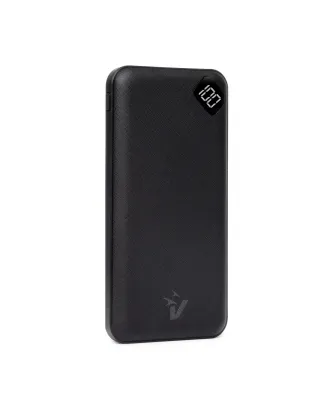 Produktbild von Vultech Power Bank 10000mAh Schwarz Quick Charge 3.0 USB-C und Micro-USB 2 Ports