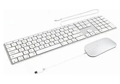 Produktbild von ZAGG KB Desk KB Mouse Combo Apple Desktop FG Silver Swiss
