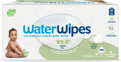 Obrázek produktu pro 9x WATERWIPES Ubrousky vlhčené bez obsahu plastů Soapberry 60 ks (540 ks)