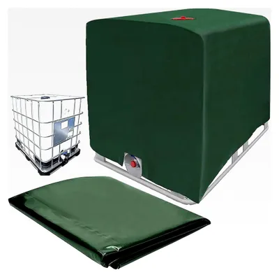 Produktbild von IBC Tankabdeckung, grüne Abdeckplane für 1000L Wassertank, Schutzhaube für IBC-Behälter