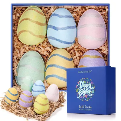 Produktbild von Badebomben Geschenkset 6 Stück Handgefertigt mit ätherischen Ölen Bunt für Mama Freundin Kinder