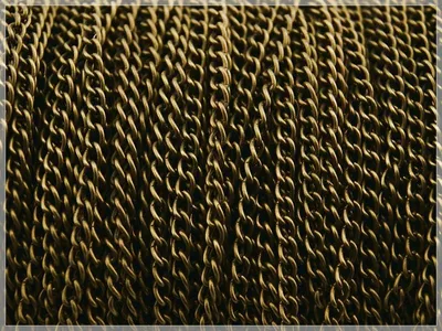 Produktbild von Vintageparts Panzerkette Gliederkette Antik Bronze 10 m 4x3 mm