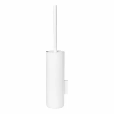 Immagine prodotto di Scopino Blomus con supporto a parete Modo, scopino, scopino, acciaio rivestito in titanio, gomma, plastica, bianco, 66270