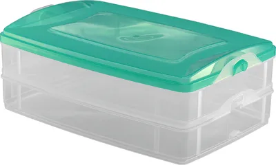 Produktbild von Aufbewahrungsbox 2x1,2L mit Deckel Grün