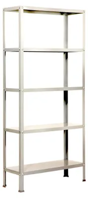 Produktbild von Simonrack Homeclassic Plus 5/300, 5 Regale, Holz, Metall, Weiß, 90 kg, 1000 mm