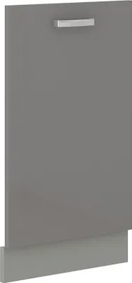 Produktbild von Frontblende Geschirrspüler vollintegriert 45 cm Grau Hochglanz Küche Grey Bianca