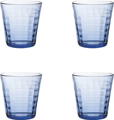 Obrázok produktu pre Duralex Prisme Marine Tumbler Blue 9 oz/270 ml - 4 kusy | 27,5 cl Sklenené poháre, tvrdené, potiahnuté sklá