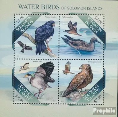 Produktbild von Briefmarken Salomoninseln 2013 Mi 2032-2035 Kleinbogen (kompl. Ausg.) postfrisch Wasservögel
