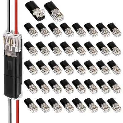 40er Set 2-polige wasserdichte Kabelsteckverbinder 12V