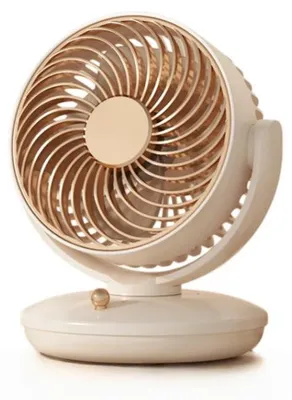 Produktbild von Zimilo Tischventilator mit 3 Windstufen, automatischer 120° Schwenkfunktion, winkelverstellbarer Luftzirkulator für Büro und Zuhause, Plug & Play