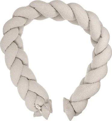 Produktbild von MamaLoes Bettumrandung Zusatzbettumrandung Teddy Bouclé Naturel 210 cm Geflochten ML020515