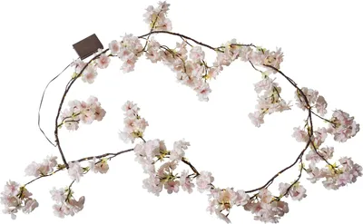 Produktbild von LED Blumengirlande ,Cherry Flower, Batterie & Timer, rosa, 180cm