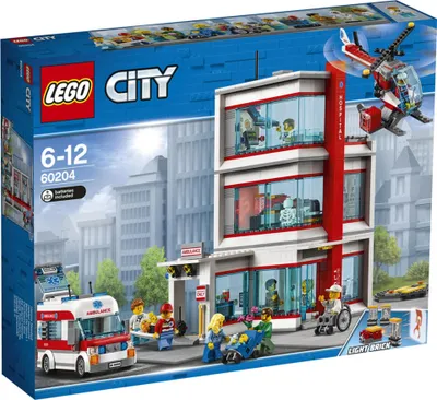 Zdjęcie produktu dla LEGO City Hospital, Zestaw do budowania, 6 lat(a), 861 szt., 1,61 kg