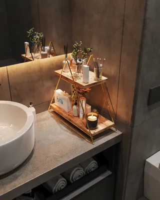 Produktbild von Skye Decor, Aybike- HFT1105, Gold, Wandregale, 100% massives Holz