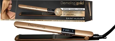 Obrázok produktu pre Demeliss Gold, Žehlička na vlasy, Teplé, 150 °C, 230 °C, Zlato, Keramický turmalín