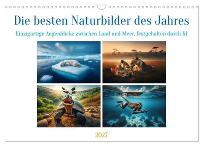 Produktbild von Die besten Naturbilder des Jahres - Einzigartige Augenblicke (Wandkalender 2027 DIN A3 quer), CALVENDO Monatskalender