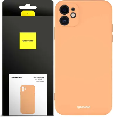 Image de Coque en silicone SPACECASE pour iPhone 11 Orange