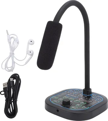 Immagine prodotto di Microfono portatile cambiavoce con 16 effetti sonori per registrazioni di giochi, telefono, computer, PC, laptop