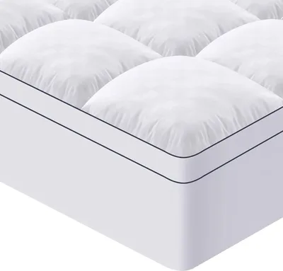 Produktbild von Autsel Matratzentopper 90x200cm, 1200gsm Ultraweich Matratzen Topper mit 4 Anti-Rutsch-Ecklaschen, Premium Matratzenauflage Hypoallergene,