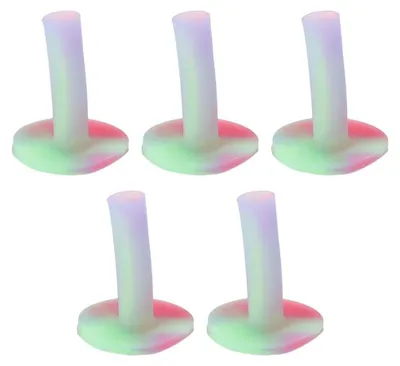 Productafbeelding van Golf Tees 5 Stuks - Rubber Tees - Rijbereik - Tee Houder - Duurzaam - Hoogte 88 mm - Diameter 53 mm - Golf Accessoires