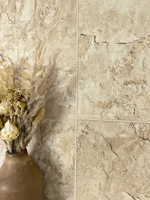 Produktbild von NEWROOM Tapete Beige Vliestapete Stein - Steintapete Modern Creme Fliesen Fugen Steinoptik 3D Optik Fliesenoptik