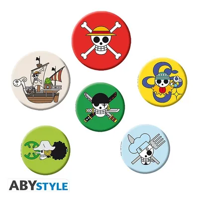 Obrázek produktu pro Odznaky One Piece - Lebka (1) 6-pack