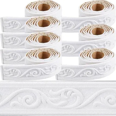 Imagen del producto de Panel decorativo 3D vintage blanco, hecho de espuma