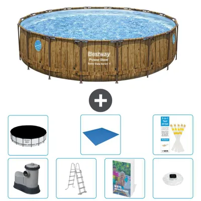 Image de Bestway Power Steel, piscine ronde - 549 x 122 cm - 6 pièces - Modèle S596