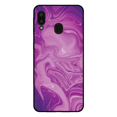 Immagine prodotto di Smartphonica Custodia per Samsung Galaxy A20E con stampa in marmo - Custodia posteriore in TPU con design in marmo - Viola
