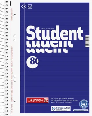 Produktbild von 5XBRUNNEN 106787101 Collegebl A5 lin RCP