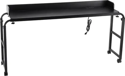 Immagine prodotto di Tavolino da letto mobile con 4 ruote (2 con freni) e presa di corrente