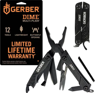Immagine prodotto di Gerber "DIME", multiutensile con 12 funzioni di Fiskars, nero/nero