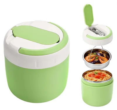 Thermo-Lunchbox 1,3 L mit Besteck, lekvrij, für Kinder
