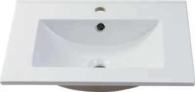 Produktbild von Einbauwaschbecken rechteckig - 61 x 46,5 cm - Keramik - Weiß - MOTIAC