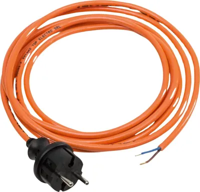 Immagine prodotto di Cavo di collegamento cavo per elettrodomestici poliuretano ARANCIONE 3 metri H05BQ-F 2G 1,0 mm² AEH classe di protezione IP44 cavo di collegamento cavo da cantiere