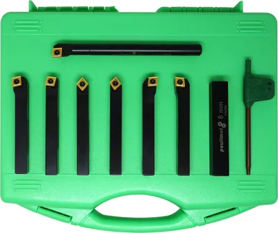 Produktbild von PAULIMOT Drehmeißel-Set mit Wendeplatten, 8 mm, 7-teilig inkl. Bohrstange