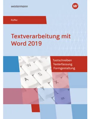 Obrázek produktu pro Textverarbeitung mit Word 2019. Schulbuch