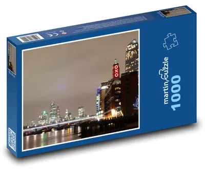 Zdjęcie produktu dla Puzzle 1000 Panorama Londynu nocą - martinpuzzle