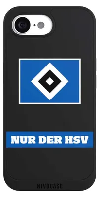 Produktbild von NIVOCASE Handyhülle für Apple iPhone 16e  Hülle NIVOpure Case Schwarz HSV Hamburger SV Statement