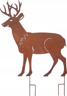 Produktbild von Rustikale Metall-Hirsch-Gartendekoration - Metall Rost Edelrost