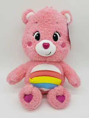 Produktbild von Hurrabärchi (Cheer Bear) – Care Bears Kuscheltier 32 cm – super soft, flauschig, HQ Glücksbärchis Plüsch