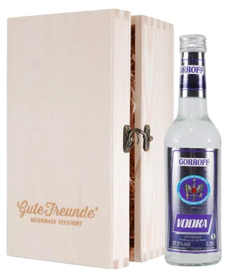 Produktbild von Gorroff Vodka mit Geschenk-HK