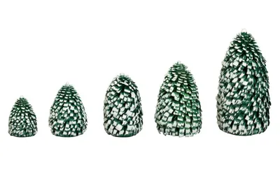 Produktbild von Ringelbaum Winterfichte grün/ weiß Holzbaum H= 8cm NEU